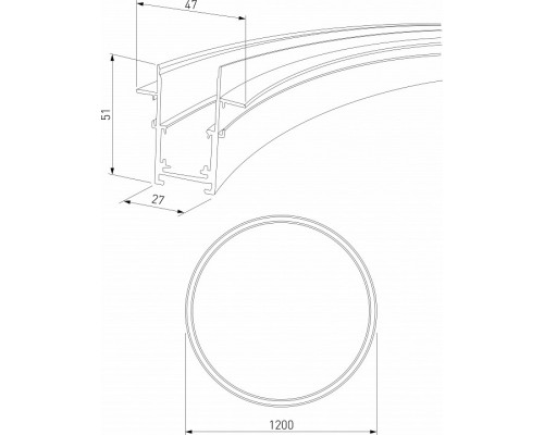 Трек встраиваемый Elektrostandard Slim Magnetic a066496