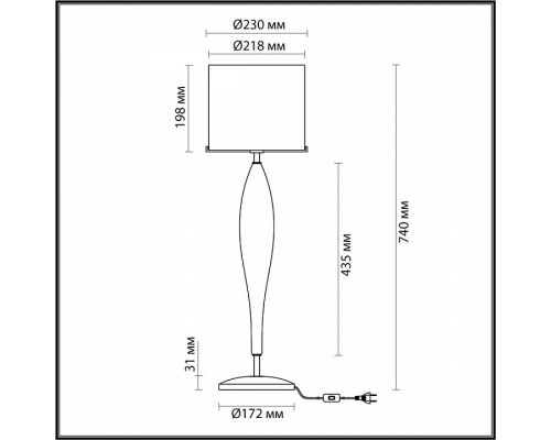 Настольная лампа декоративная Odeon Light Tower 4850/1T