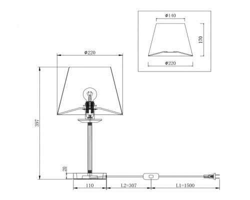 Настольная лампа декоративная Freya Forte FR1006TL-01G