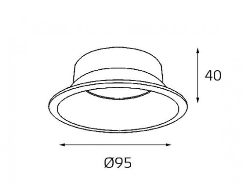 Кольцо декоративное Italline 3160 reflector for 3160 gold