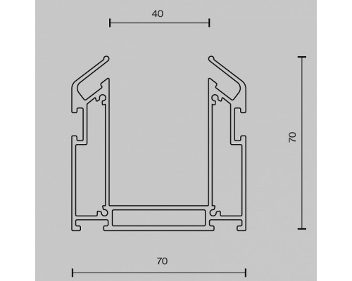 Трек встраиваемый Maytoni Busbar trunkings Gravity TRA010MP-212S