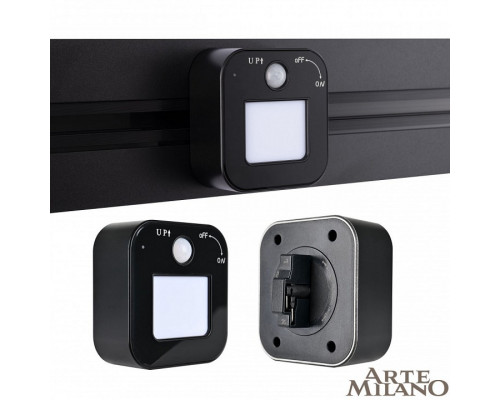 Накладной светильник Arte Milano Am-track-sockets 380022TLS/LWS Black