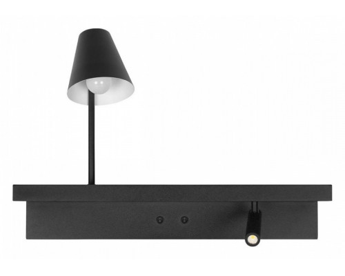 Бра с полкой Loft it Shelf 10216/2W Black