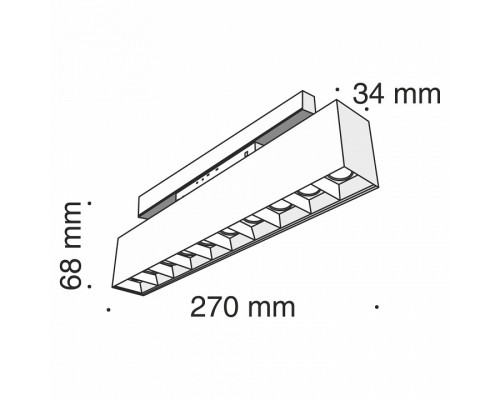 Накладной светильник Maytoni Points TR014-2-20W3K-B