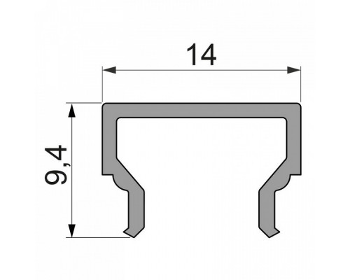 Профиль накладной Deko-Light H-01-08 984005