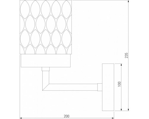 Бра Eurosvet Calle 60127/1 хром