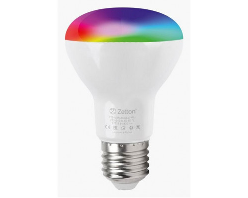 Лампа светодиодная с управлением через Wi-Fi Zetton Smart Wi-Fi Bulb E27 8Вт 6500K ZTSHLBRGBCWE274RU