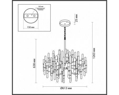 Подвесная люстра Odeon Light Stika 4988/10