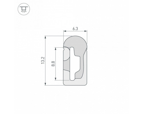 Короб накладной гибкий Arlight WPH 040826