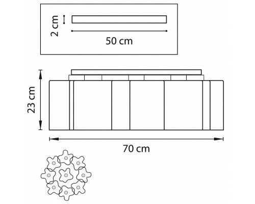 Потолочная люстра Lightstar Nubi 802097