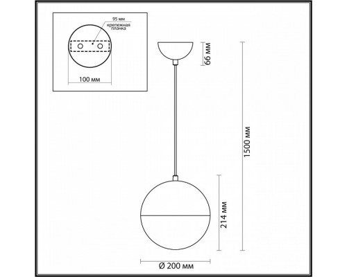 Подвесной светильник Odeon Light Pinga 4960/1A