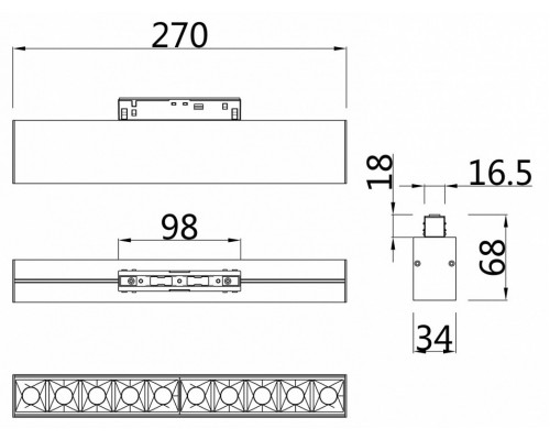 Накладной светильник Maytoni Points TR014-2-20W3K-W