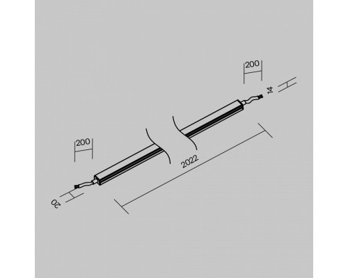 Встраиваемый светильник Maytoni Line Elasity O-TR001-LL-L20W3K