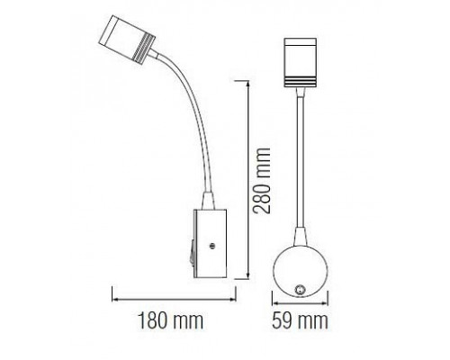 Подсветка для зеркала Horoz Electric  HRZ00002177