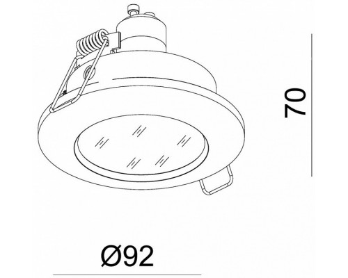 Встраиваемый светильник Deko-Light  110102