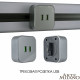 Розетка 2xUSB на треке Arte Milano Am-track-sockets 380022TS/USBx2 Grey