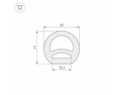 Короб накладной гибкий Arlight WPH 040833