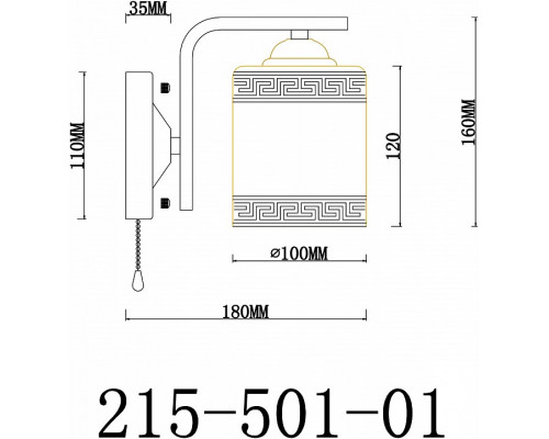 Бра Velante  215-501-01