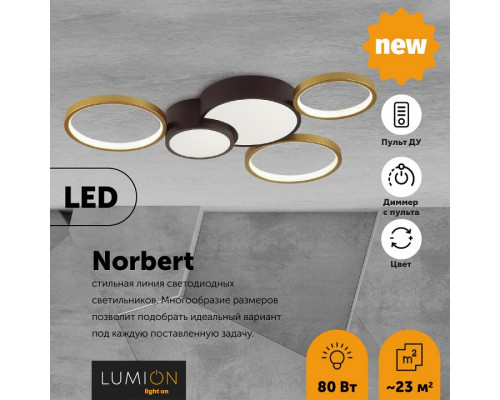 Потолочная люстра Lumion Norbert 5255/80CL