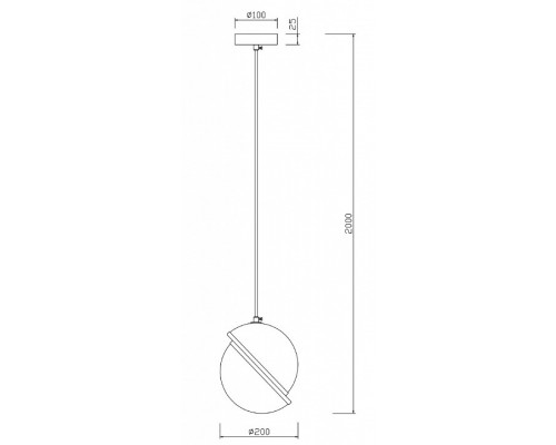 Подвесной светильник Freya Element FR5181PL-01CH