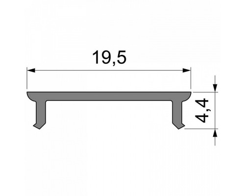 Профиль накладной Deko-Light P-01-15 983034