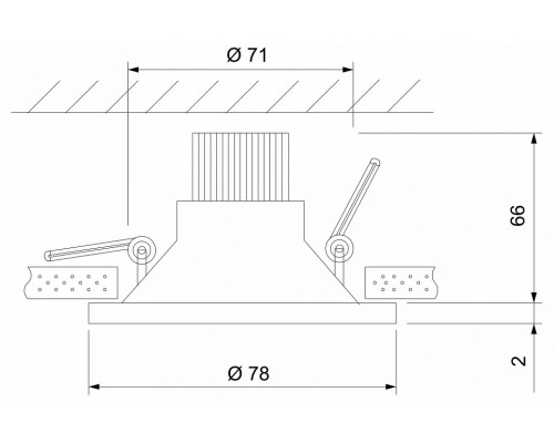 Встраиваемый светильник Elektrostandard 15266/LED a055720