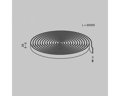 Трек-ремень Maytoni Conductive textile tape Parity TRX130-1.20LG