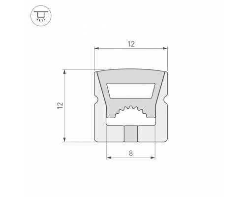 Короб накладной гибкий Arlight WPH 041091