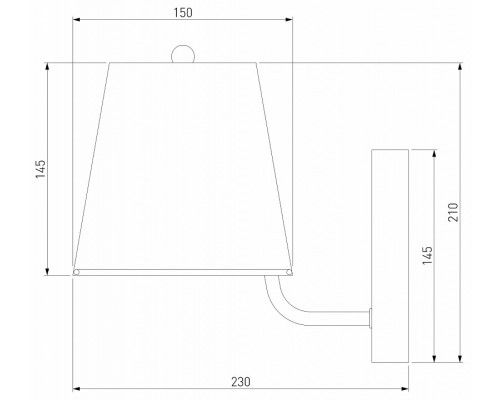 Бра Eurosvet Amaretto 60155/1 хром