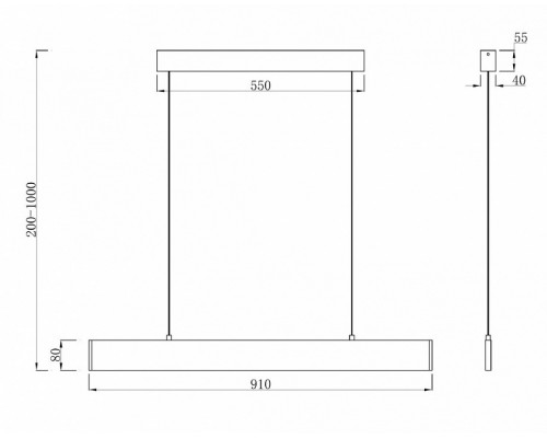 Подвесной светильник Maytoni Step P010PL-L23B