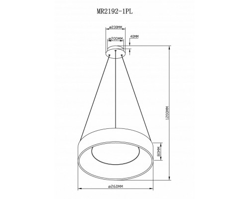 Подвесной светильник MyFar Shannon MR2192-1PL