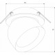 Встраиваемый светильник Elektrostandard Uno a065454