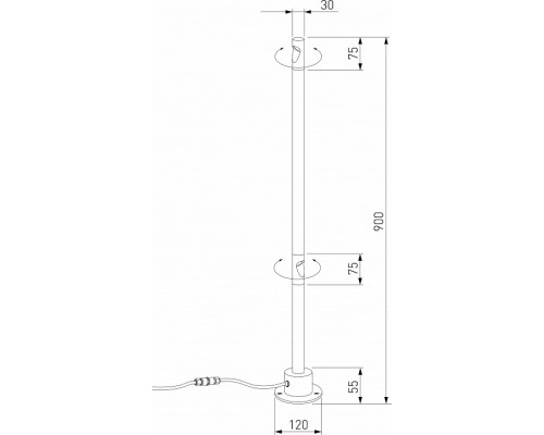 Наземный низкий светильник Elektrostandard Latent a066696