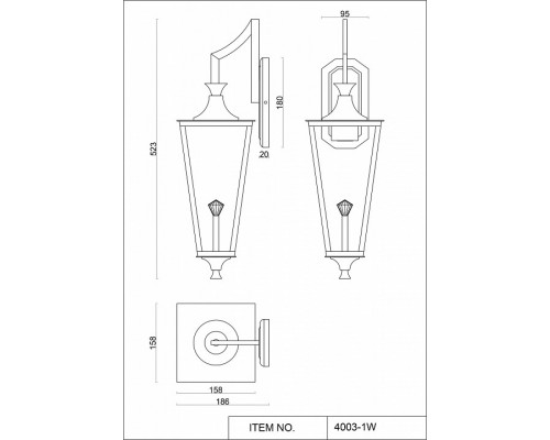 Бра Favourite Lampion 4003-1W