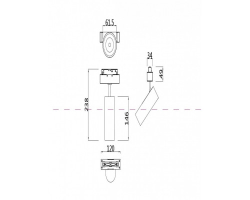 Светильник на штанге Maytoni Focus LED TR019-2-15W3K-B