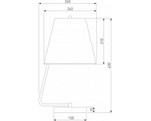 Настольная лампа декоративная Eurosvet Amaretto 01165/1 хром