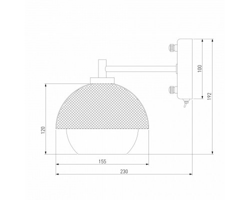 Бра Eurosvet Nocciola 70106/1 черный