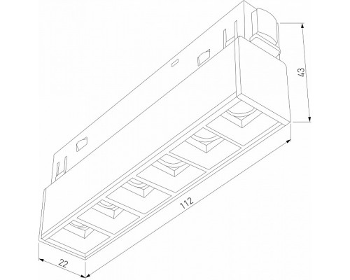 Встраиваемый светильник Elektrostandard Slim Magnetic a064528