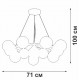 Подвесная люстра Vitaluce V48410 V48410-8/12S