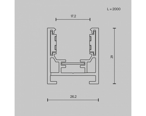 Трек накладной Maytoni Busbar trunkings Exility TRXM034-412B