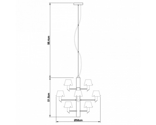 Подвесная люстра Divinare Albero 1680/02 LM-12