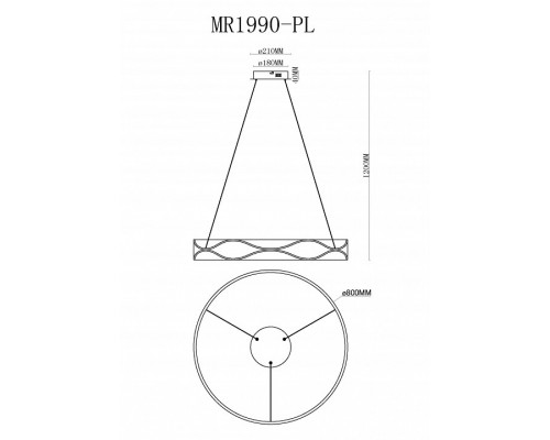 Подвесной светильник MyFar Stefan MR1990-PL