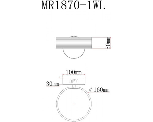 Бра MyFar Vinsent MR1870-1WL