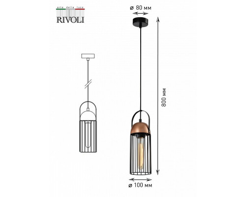 Подвесной светильник Rivoli Anemon Б0047359