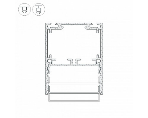 Профиль накладной Arlight SL-LINE 044666