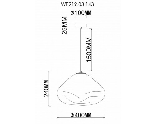 Подвесной светильник Wertmark Isola WE219.03.143