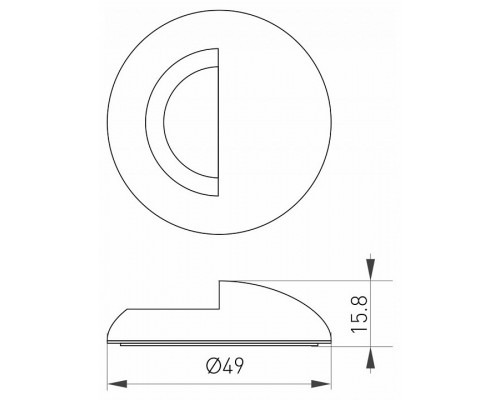 Рамка на 1 пост Arlight Deck 024931