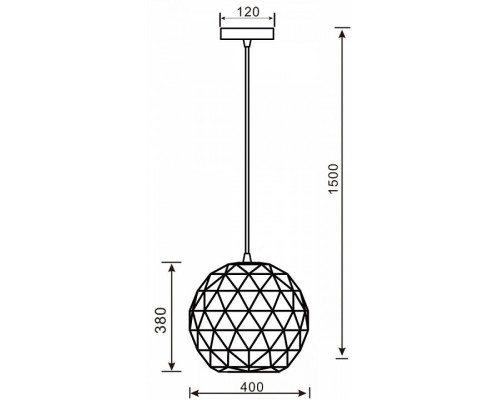 Подвесной светильник Deko-Light Asterope round 342133