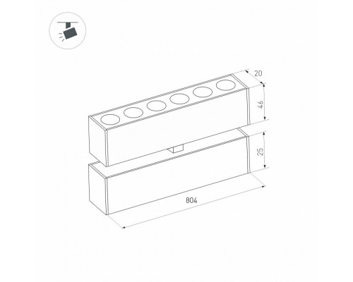 Накладной светильник Arlight MAG-25 034231