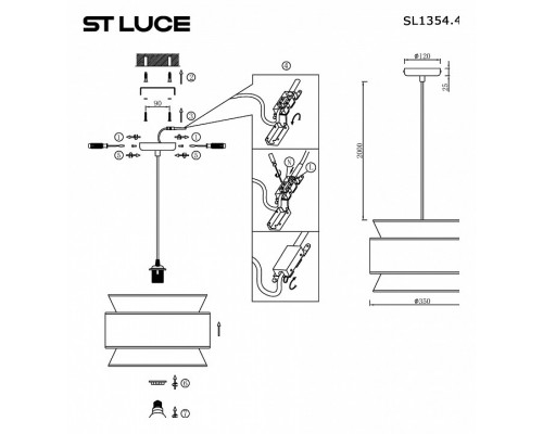 Подвесной светильник ST-Luce Jackie SL1354.403.01